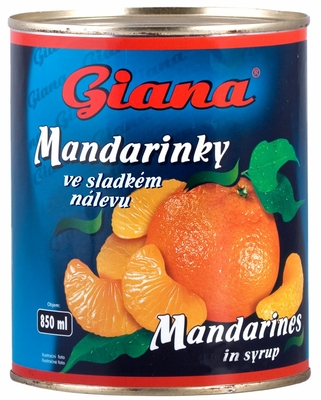 Mandarine în sirop 850g
